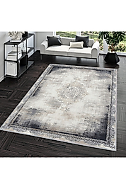 Rovigo Home Dijital Baskı Yıkanabilir Kaymaz Taban Salon Halı RVG0686 100x300 cm