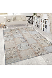 Rovigo Home Dijital Baskı Yıkanabilir Kaymaz Taban Salon Halı RVG1807 100x300 cm