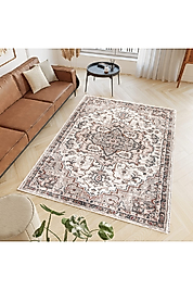 Rovigo Home Dijital Baskı Yıkanabilir Kaymaz Taban Salon Halı RVG0796 100x300 cm