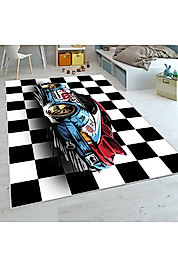 Rovigo Home Dijital Baskı Yıkanabilir Kaymaz Taban Çocuk Halısı RVG4100-SM107 100x300