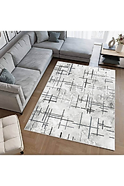 Rovigo Home Dijital Baskı Yıkanabilir Kaymaz Taban Salon Halı RVG1956-SM581 100x150 cm