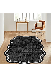 Rovigo Home Dijital Baskı Yıkanabilir Kaymaz Taban Oval Halı RVG7036-SD246 100x150 cm