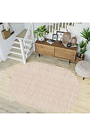 Rovigo Home Dijital Baskı Yıkanabilir Kaymaz Taban Oval Halı RVG7197-D376 100x150 cm