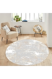 Rovigo Home Dijital Baskı Yıkanabilir Kaymaz Taban Yuvarlak Halı RVG7296-SD315 180x180 cm