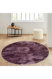 Rovigo Home Dijital Baskı Yıkanabilir Kaymaz Taban Yuvarlak Halı RVG7090 120x120 cm
