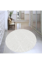 Rovigo Home Dijital Baskı Yıkanabilir Kaymaz Taban Yuvarlak Halı RVG7335-HT380 140x140 cm
