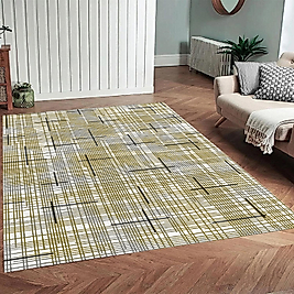 Dijital Baskı Yıkanabilir Kaymaz Taban Salon Halısı Ve Yolluk RV041-FNL305 100x150 cm