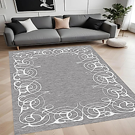 Dijital Baskı Yıkanabilir Kaymaz Taban Salon Halısı Ve Yolluk RV011-FNL265 100x200 cm