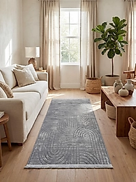 Rovigo Home Şönil Sedef Dokuma Halı-Gri