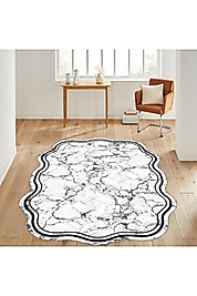 Rovigo Home Dijital Baskı Yıkanabilir Kaymaz Taban Oval Halı RVG7037-HT794 120x180 cm
