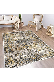 Rovigo Home Dijital Baskı Yıkanabilir Kaymaz Taban Salon Halı RVG1926-HT693 100x200 cm