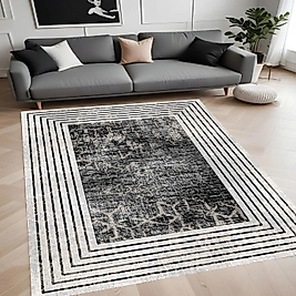 Dijital Baskı Yıkanabilir Kaymaz Taban Salon Halısı Ve Yolluk RV118-FNL424 100x400 cm