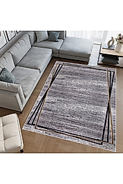 Rovigo Home Dijital Baskı Yıkanabilir Kaymaz Taban Salon Halı RVG0697 100x300 cm