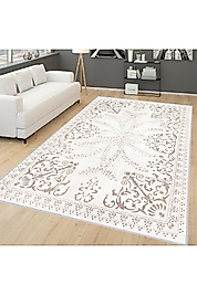 Rovigo Home Dijital Baskı Yıkanabilir Kaymaz Taban Salon Halı RVG1651 100x300 cm
