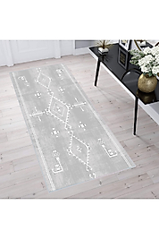 Rovigo Home Dijital Baskı Yıkanabilir Kaymaz Taban Salon Halı RVG1605 100x200 cm