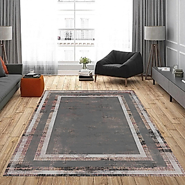 Dijital Baskı Yıkanabilir Kaymaz Taban Salon Halısı Ve Yolluk RVG0810-FNL19 100x150 cm
