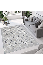 Rovigo Home Dijital Baskı Yıkanabilir Kaymaz Taban Salon Halı RVG0672 100x200 cm