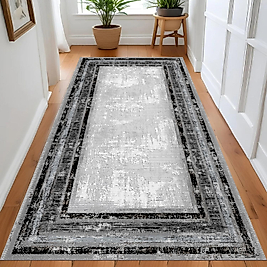 Dijital Baskı Yıkanabilir Kaymaz Taban Salon Halısı Ve Yolluk RV148-FNL453 100x150 cm