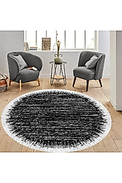 Rovigo Home Dijital Baskı Yıkanabilir Kaymaz Taban Yuvarlak Halı RVG7301-HS384 120x120 cm