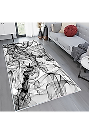Rovigo Home Dijital Baskı Yıkanabilir Kaymaz Taban Salon Halı RVG1124 100x150 cm