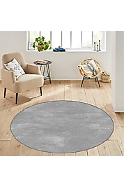 Rovigo Home Dijital Baskı Yıkanabilir Kaymaz Taban Yuvarlak Halı RVG7096 120x120 cm