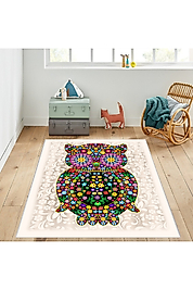 Rovigo Home Dijital Baskı Yıkanabilir Kaymaz Taban Çocuk Halısı RVG4073 100x200