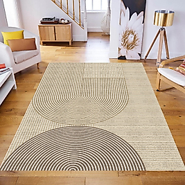 Dijital Baskı Yıkanabilir Kaymaz Taban Salon Halısı Ve Yolluk RV072-FNL345 180x280 cm