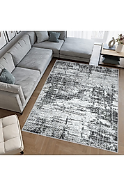 Rovigo Home Dijital Baskı Yıkanabilir Kaymaz Taban Salon Halı RVG0702 100x300 cm
