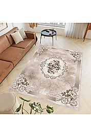 Rovigo Home Dijital Baskı Yıkanabilir Kaymaz Taban Salon Halı RVG0430 100x200 cm