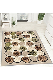 Rovigo Home Dijital Baskı Yıkanabilir Kaymaz Taban Salon Halı RVG0732 100x150 cm