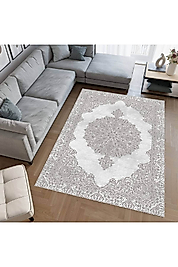 Rovigo Home Dijital Baskı Yıkanabilir Kaymaz Taban Salon Halı RVG1927-SD699 100x300 cm