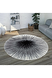 Rovigo Home Dijital Baskı Yıkanabilir Kaymaz Taban Yuvarlak Halı RVG7082 160x160 cm