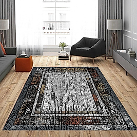 Dijital Baskı Yıkanabilir Kaymaz Taban Salon Halısı Ve Yolluk RVG0973-FNL222 100x300 cm