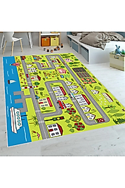 Rovigo Home Dijital Baskı Yıkanabilir Kaymaz Taban Çocuk Halısı RVG4102-SD630 100x150