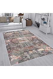 Rovigo Home Dijital Baskı Yıkanabilir Kaymaz Taban Salon Halı RVG1929-HT953 100x200 cm