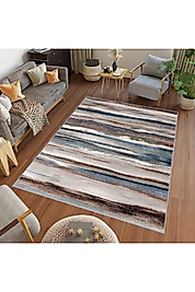 Rovigo Home Dijital Baskı Yıkanabilir Kaymaz Taban Salon Halı RVG0722 100x150 cm