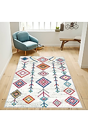 Rovigo Home Dijital Baskı Yıkanabilir Kaymaz Taban Salon Halı RVG1070 100x150 cm