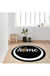 Rovigo Home Dijital Baskı Yıkanabilir Kaymaz Taban Yuvarlak Halı RVG7136 160x160 cm