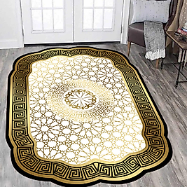 Dijital Baskı Yıkanabilir Kaymaz Taban Salon Halısı Ve Yolluk RVG0934-FNL167 100x150 cm