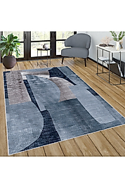 Rovigo Home Dijital Baskı Yıkanabilir Kaymaz Taban Salon Halı RVG0592 120x180 cm