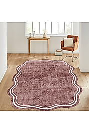 Rovigo Home Dijital Baskı Yıkanabilir Kaymaz Taban Oval Halı RVG7033-SD243 100x150 cm