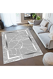 Rovigo Home Dijital Baskı Yıkanabilir Kaymaz Taban Salon Halı RVG0318-SD576 100x200 cm