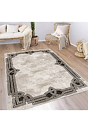 Rovigo Home Dijital Baskı Yıkanabilir Kaymaz Taban Salon Halı RVG1970-SM584 100x150 cm
