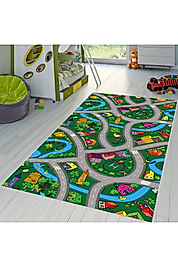 Rovigo Home Dijital Baskı Yıkanabilir Kaymaz Taban Çocuk Halısı RVG4006 100x200