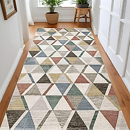 Dijital Baskı Yıkanabilir Kaymaz Taban Salon Halısı Ve Yolluk RVG0987-FNL237 100x200 cm