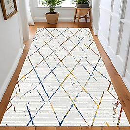 Dijital Baskı Yıkanabilir Kaymaz Taban Salon Halısı Ve Yolluk RV001-FNL229 100x400 cm