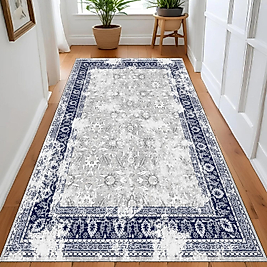Dijital Baskı Yıkanabilir Kaymaz Taban Salon Halısı Ve Yolluk RV123-FNL429 100x150 cm