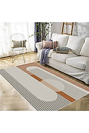 Rovigo Home Dijital Baskı Yıkanabilir Kaymaz Taban Salon Halı RVG1962-SM349 100x150 cm