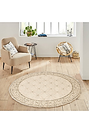 Rovigo Home Dijital Baskı Yıkanabilir Kaymaz Taban Yuvarlak Halı RVG7154 160x160 cm