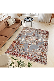 Rovigo Home Dijital Baskı Yıkanabilir Kaymaz Taban Salon Halı RVG0793 100x150 cm